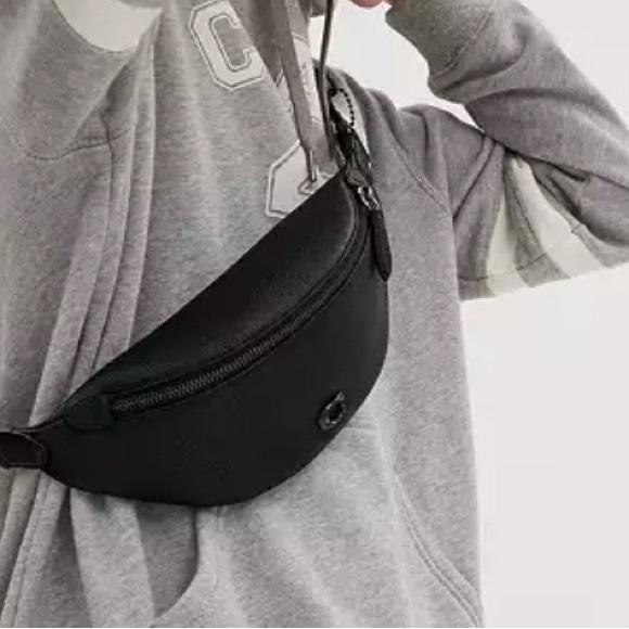 Coach Black Belt Bag 7 - Picture 5 of 7